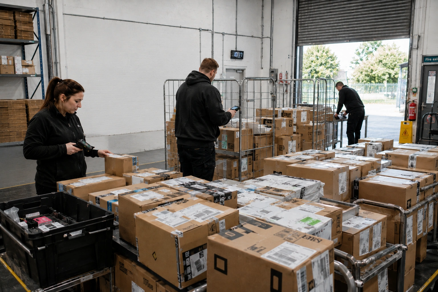 Vape and Go team scanning and dispatching orders from the Preston warehouse